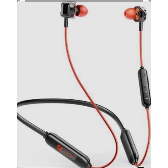 Linklike H26 Pro Comfort Fit Neckband Bluetooth Headphones Earbuds New SEALED - Picture 1 of 4